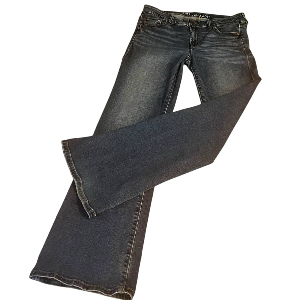 Women's American Eagle Favourite Boyfriend Jeans, 8, Blue Denim - Picture 2 of 16